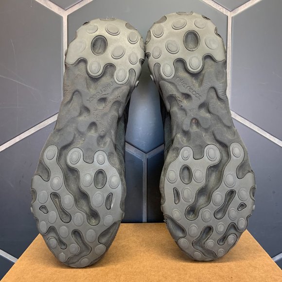 ~Used W/O Box! Men's Nike React Element 55 Triple Black Sneakers Size 15 - Picture 5 of 6